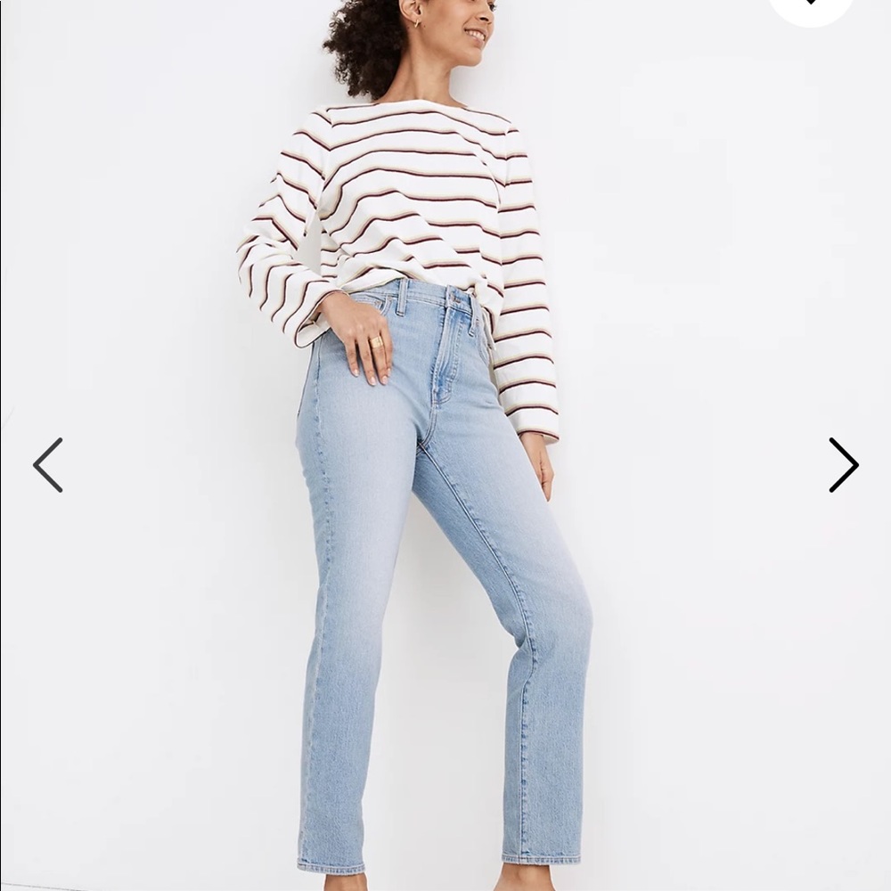 Madewell perfect vintage jean, straight cut, high waisted